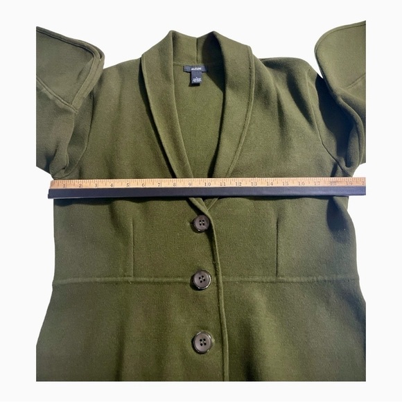 ALFANI Bell-Sleeve Collared Cardigan Women's Size L - Picture 13 of 14